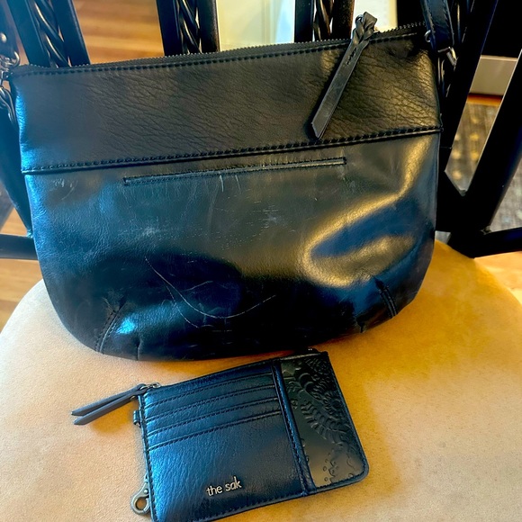 The Sak Bags The Sak Oleta Black Leather Crossbody With Card Wallet Poshmark